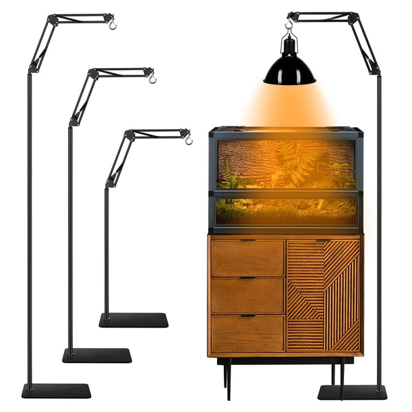 VersaFlex Adjustable Reptile Lamp Stand