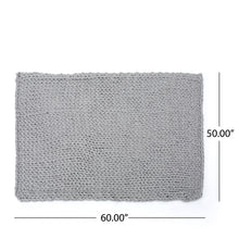 Silver Serenity Acrylic Blanket