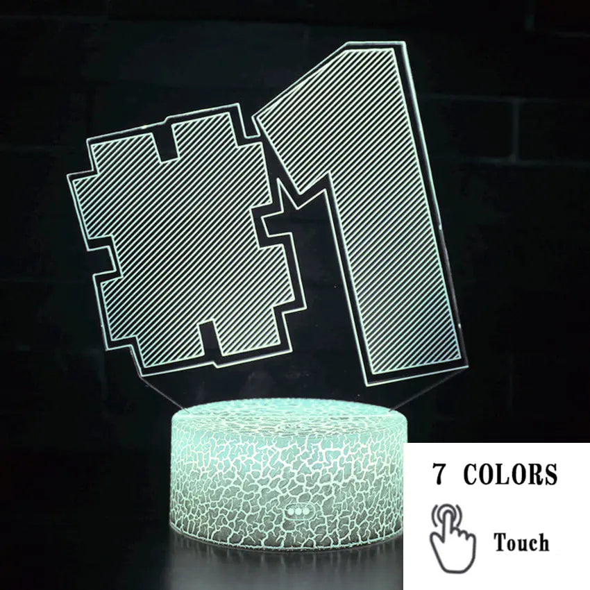 3D LED Touch Control Colorful Night Light Lamp