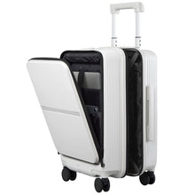 Hanke 20 Inch Carry On Luggage Airline Approved Hard Shell Suitcases with Wheels & Front Pocket TSA Luggage Lightweight