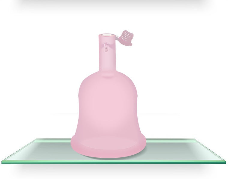Dischargeable menstrual cup