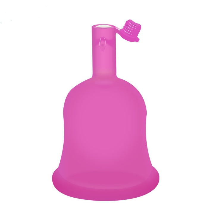 Dischargeable menstrual cup