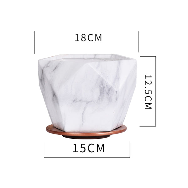 Ceramic Flower Pot Indoor Chlorophytum Green Radish Succulent Breathable Flower Pot