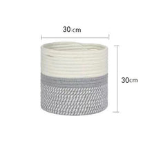 Woven Cotton Rope Flower Basket, Flower Basin Surface And Indoor Flower Basket
