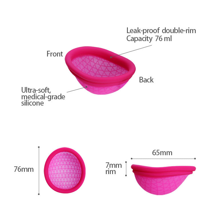 Silicone Menstrual Tray, Daily-Use Rubber Products, Menstrual Cup, Women'S Menstrual Alternative Menstrual Cup