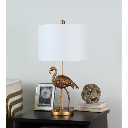Elegant Gold Flamingo Lamp