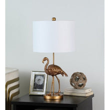 Elegant Gold Flamingo Lamp