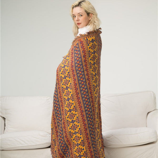 Manta de picnic bohemia para acampar en casa rodante