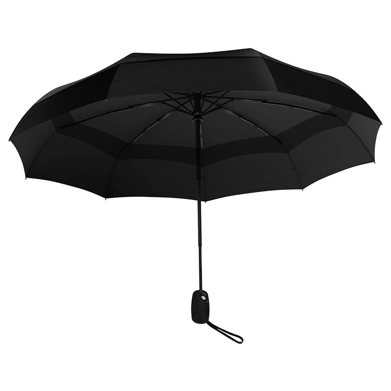 Breathable Double-layer Automatic Folding Travel Wind Shielding Umbrella