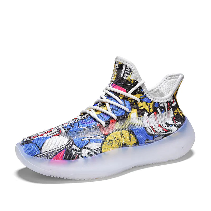 Men's Breathable Sports Shoes - Yeezy 350 V3 (New Style)