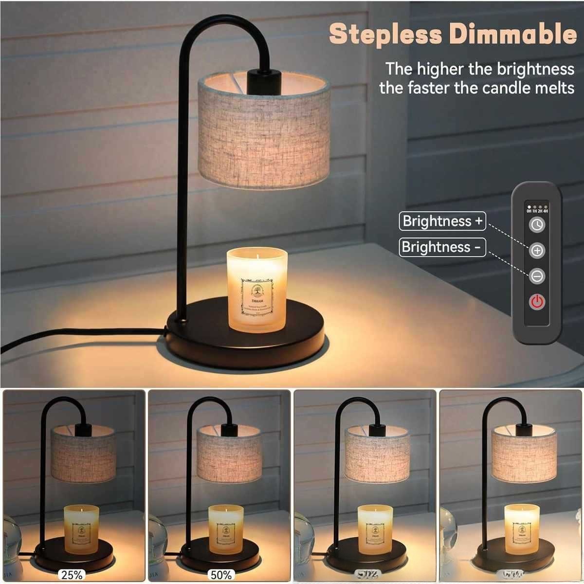 Black Adjustable Candle Bedroom Atmosphere Table Lamp
