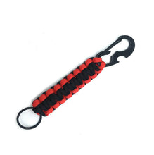 Cordón trenzado para sombrilla de exterior con llavero abrebotellas