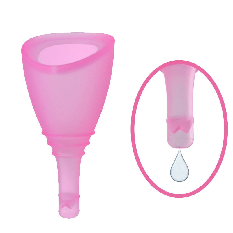 Drainable menstrual cup