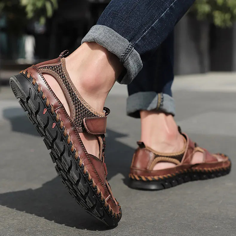 Men's Summer Genuine Leather Outdoor Sandals (New Style)