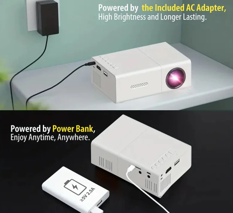 Portable LED Projector for Easy Use