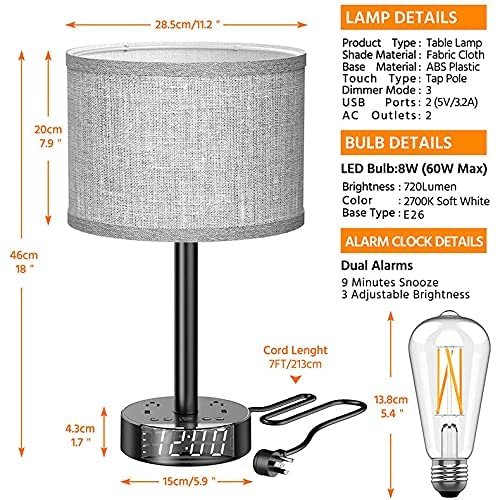 Chic Chain-Pull Bedside Lamp