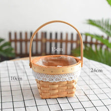 Cesta de flores portátil europea para interiores