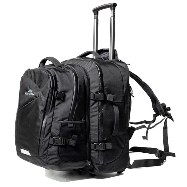 Hypath 2-in-1 Transformer Travel Backpack with Wheels - 2 Piece Luggage Set Carry On Luggage