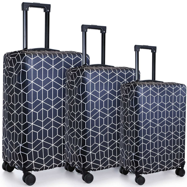 Sanwuta 3 Pcs Luggage Cover Washable Suitcase Protector