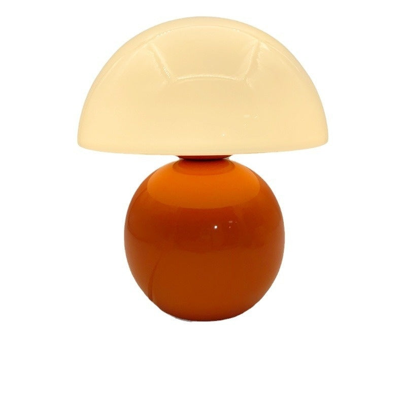 Nordic Cream Ceramic Mushroom Table Lamp Decoration