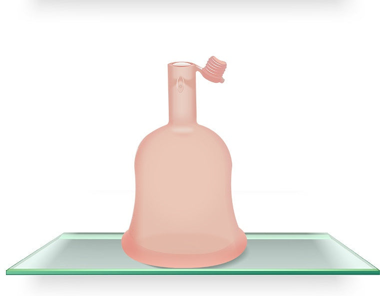 Dischargeable menstrual cup