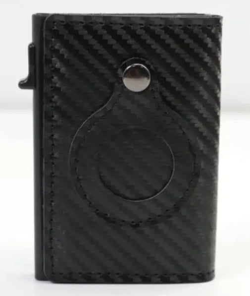 Slim RFID Wallet – Leather Anti-Theft Card Holder for AirTag