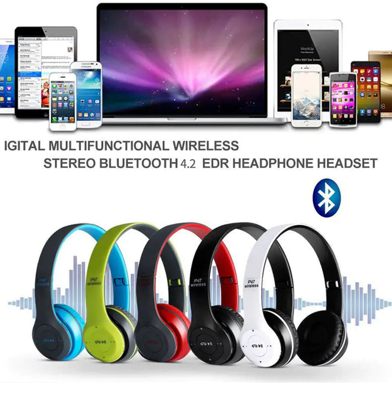 P47 Wireless Bluetooth Headphones for Gaming and Calls