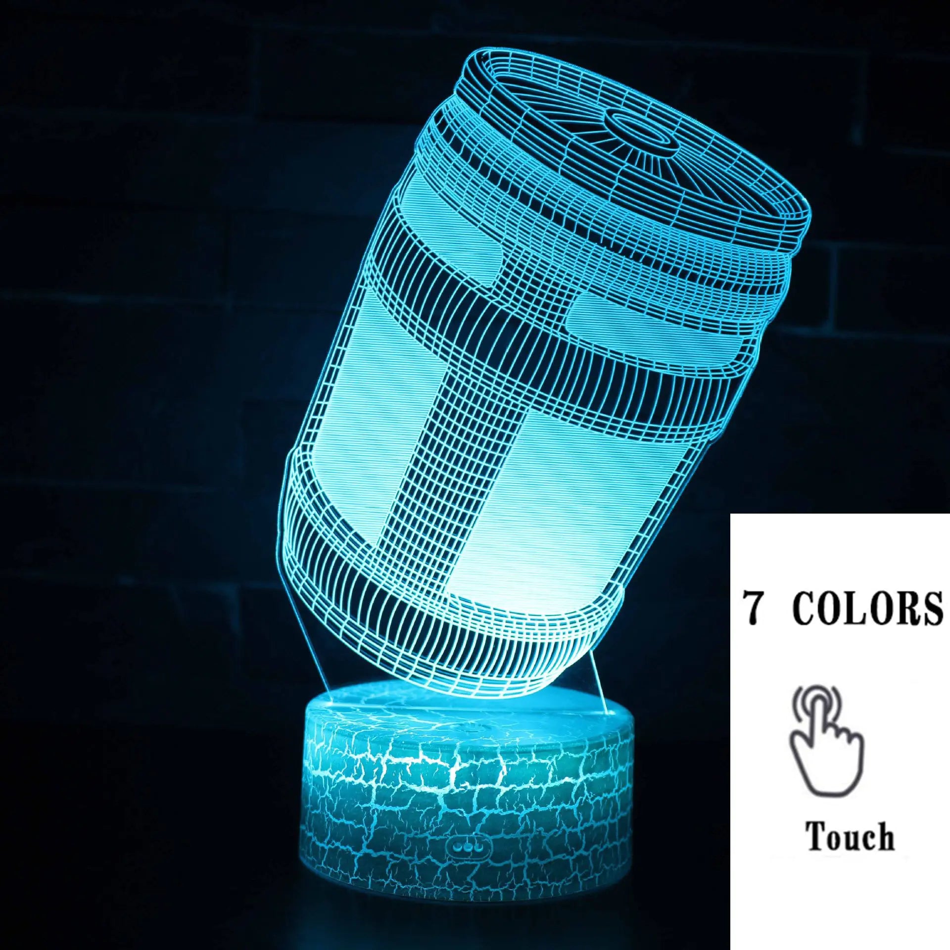 3D LED Touch Control Colorful Night Light Lamp