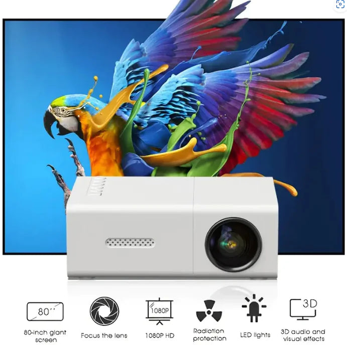 Portable LED Projector for Easy Use