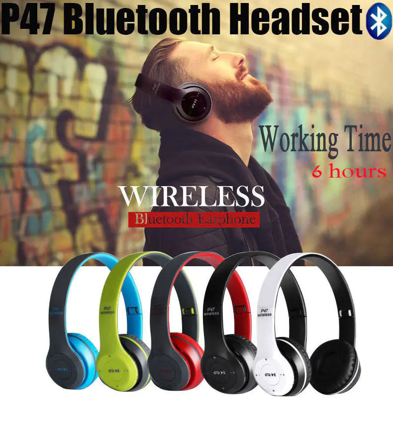 P47 Wireless Bluetooth Headphones for Gaming and Calls