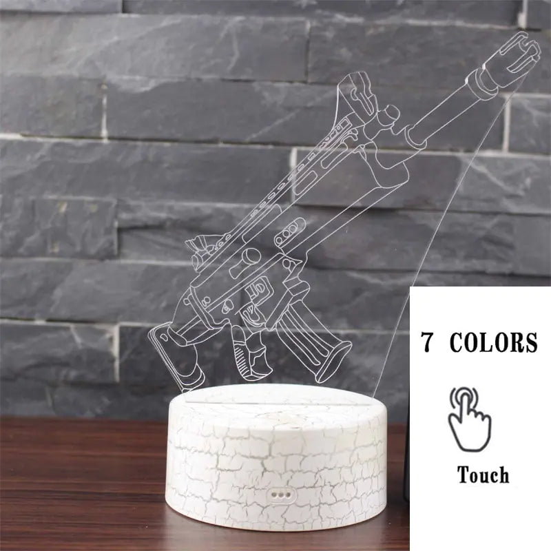 3D LED Touch Control Colorful Night Light Lamp
