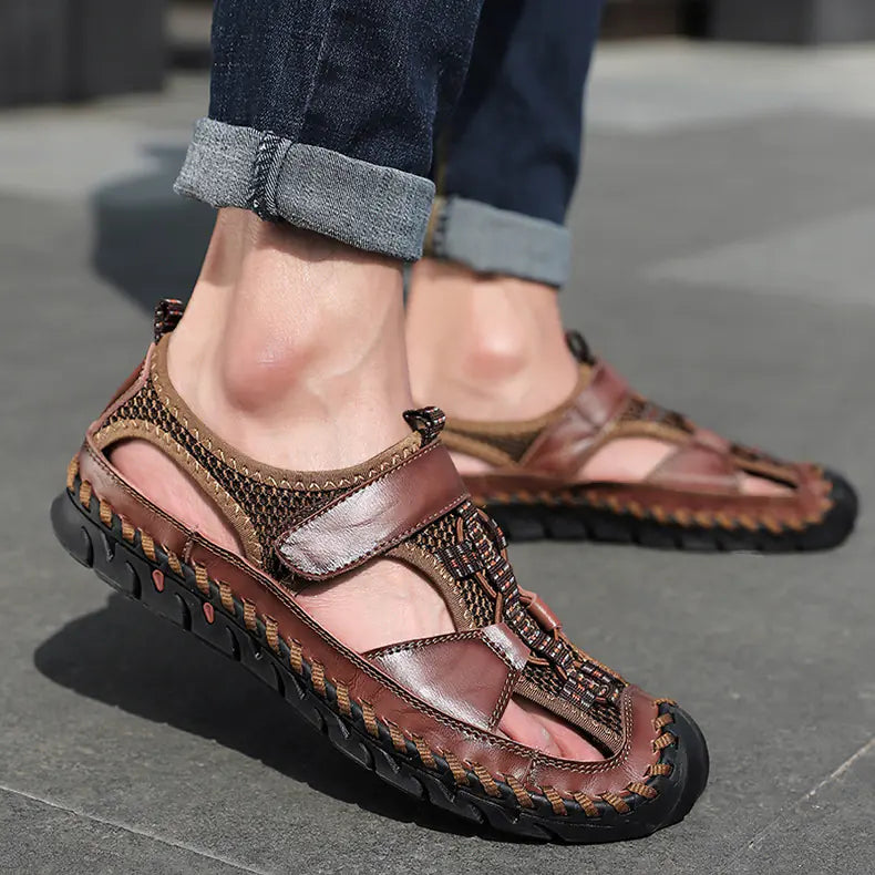 Men's Summer Genuine Leather Outdoor Sandals (New Style)