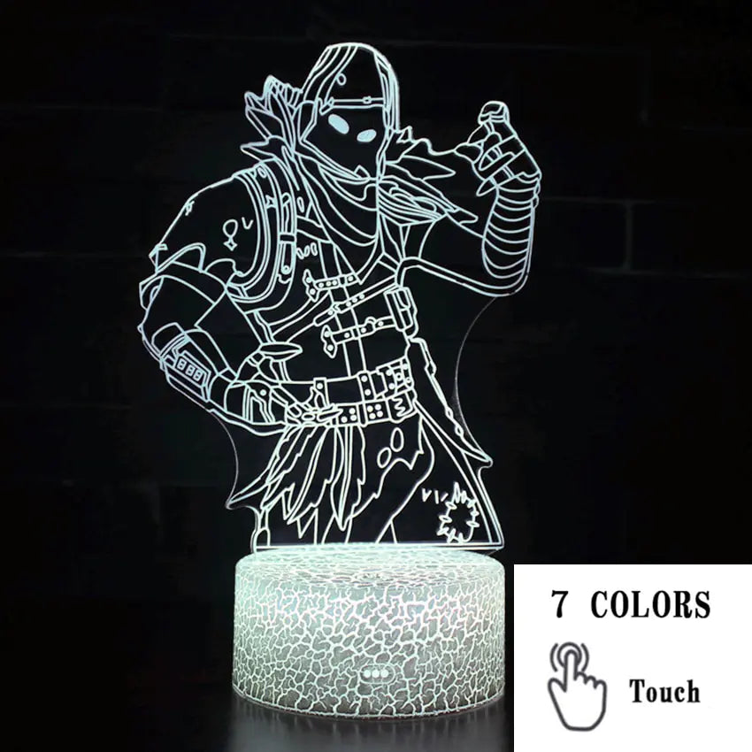 3D LED Touch Control Colorful Night Light Lamp