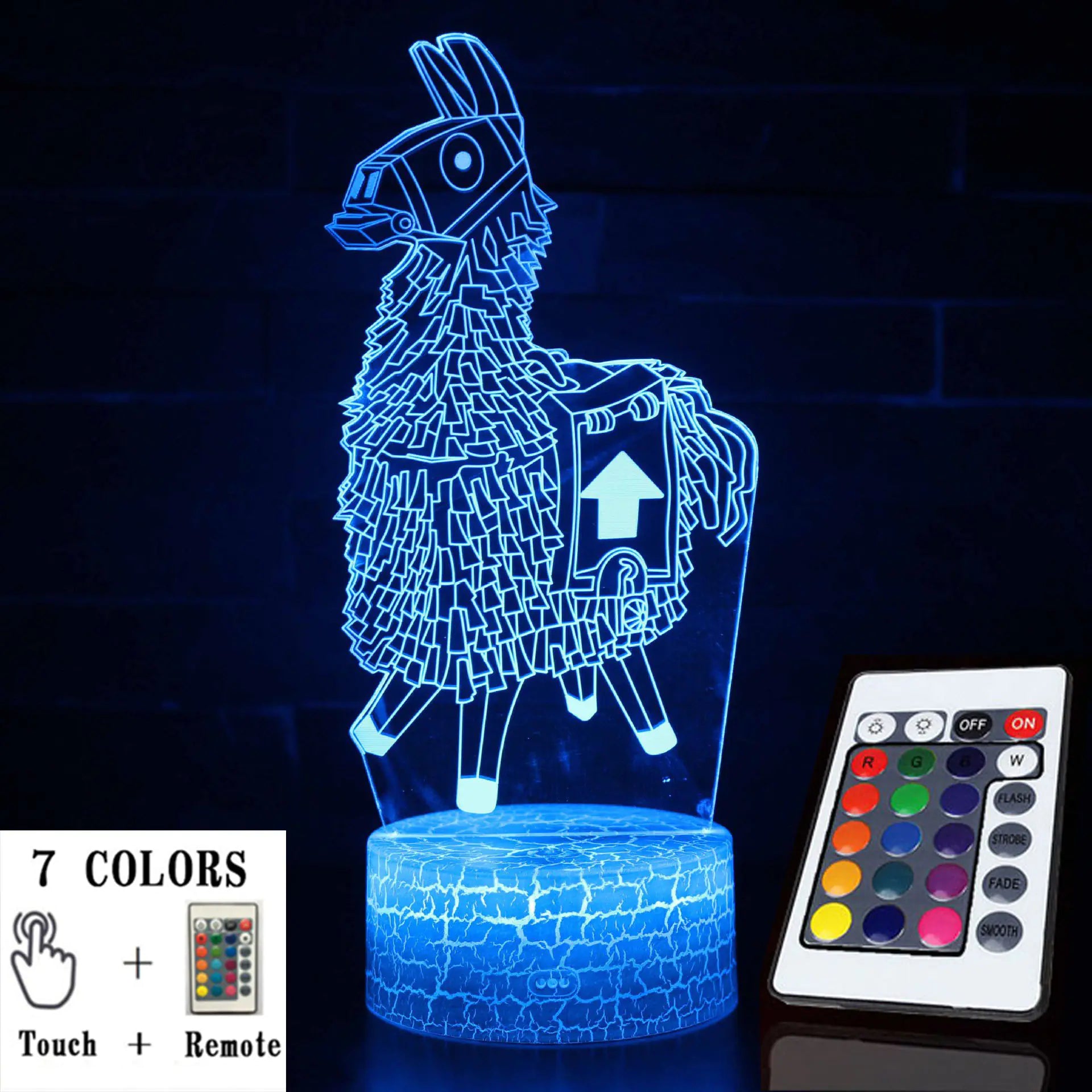 3D LED Touch Control Colorful Night Light Lamp