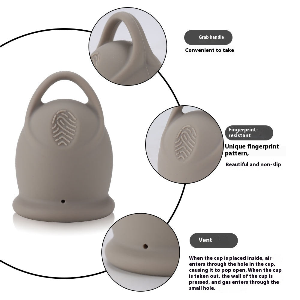 Pull Ring Menstrual Cup Silicone Menstrual Cup