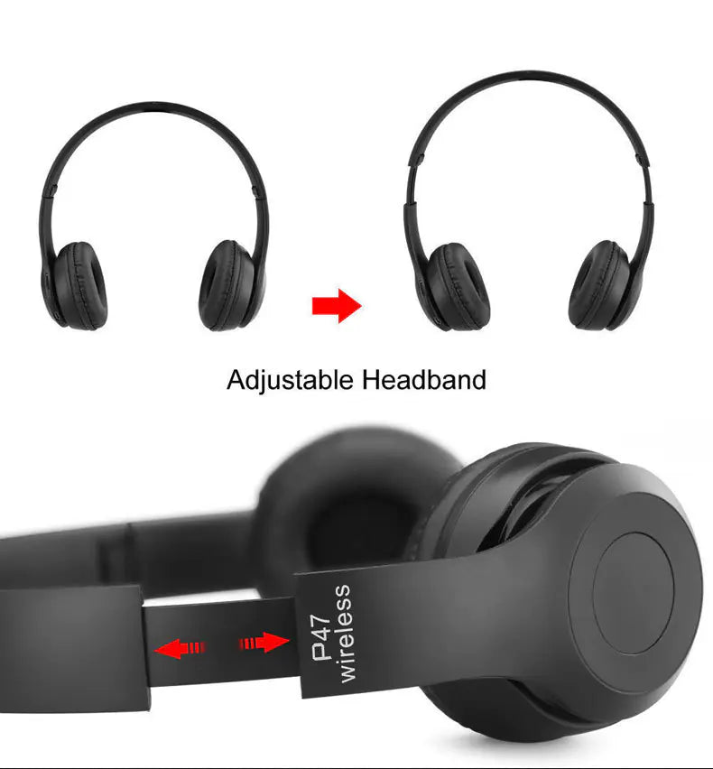 P47 Wireless Bluetooth Headphones for Gaming and Calls