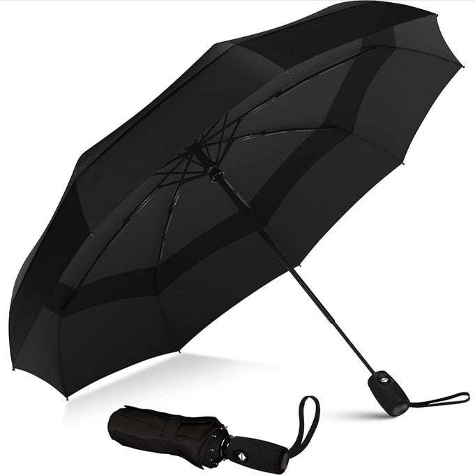 Breathable Double-layer Automatic Folding Travel Wind Shielding Umbrella
