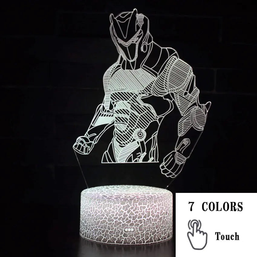 3D LED Touch Control Colorful Night Light Lamp