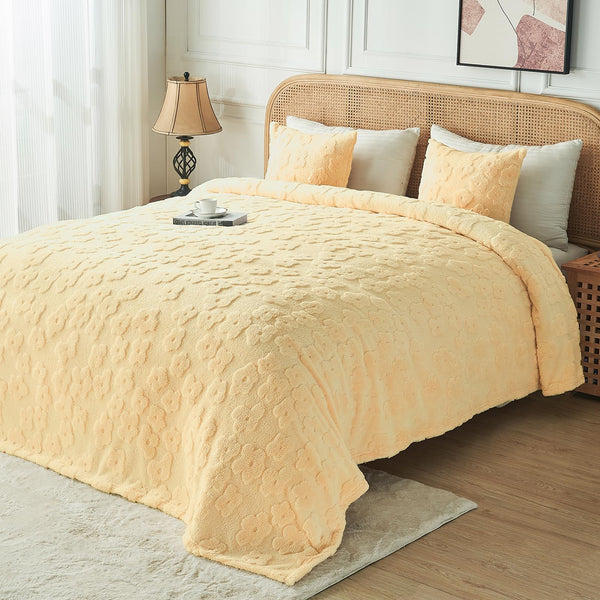 Soft Floral Microfiber Throw