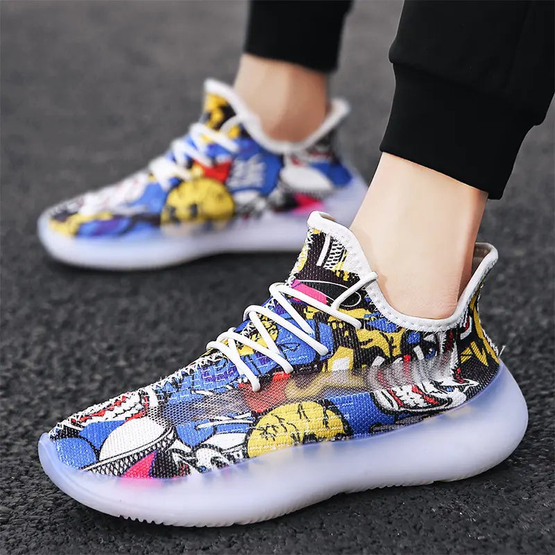 Men's Breathable Sports Shoes - Yeezy 350 V3 (New Style)