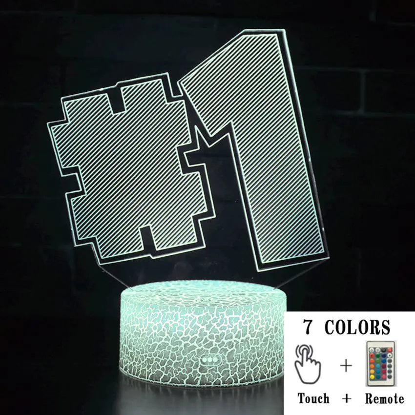 3D LED Touch Control Colorful Night Light Lamp
