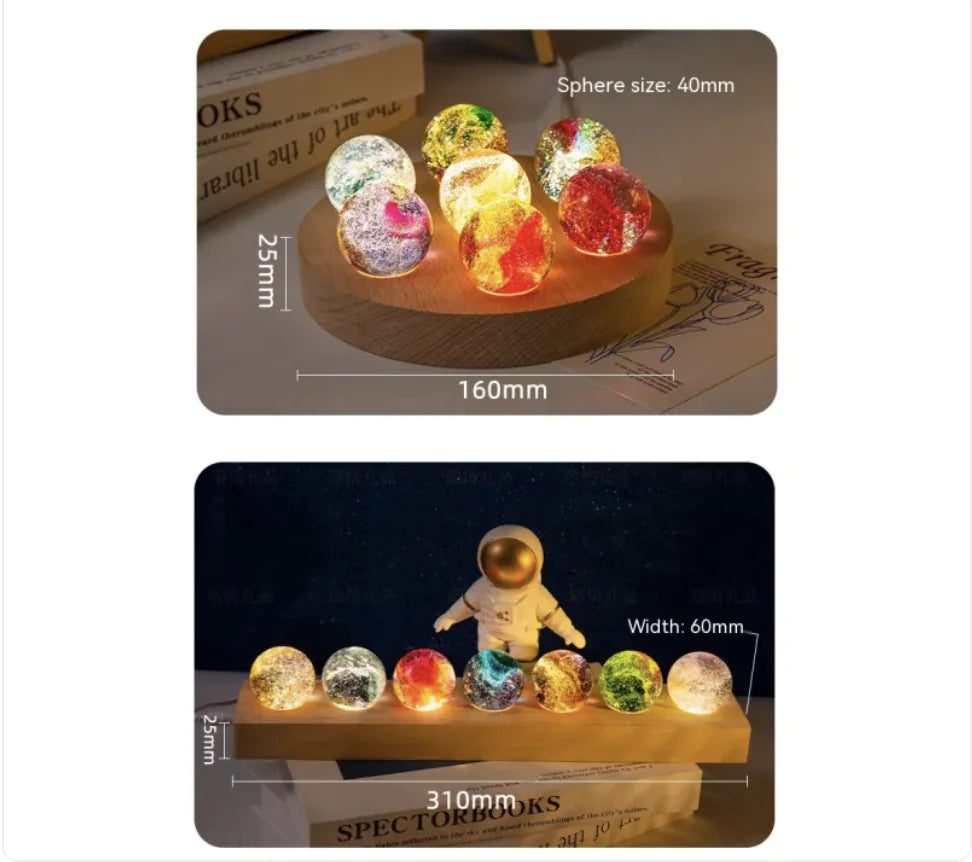 Glow-In-The-Dark Crystal Glass Ball