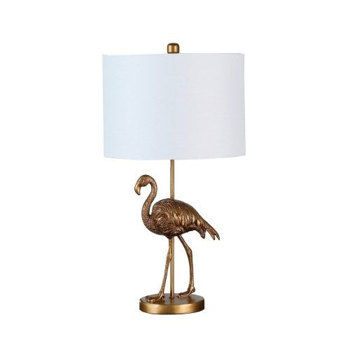 Elegant Gold Flamingo Lamp