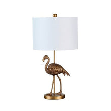 Elegant Gold Flamingo Lamp