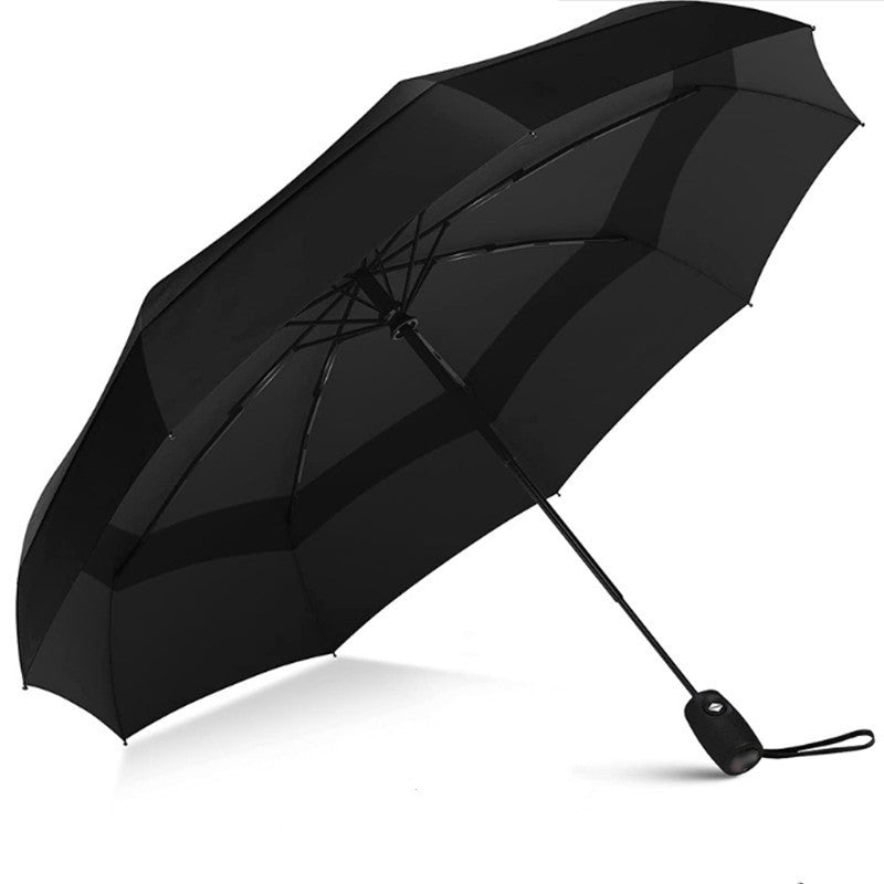 Breathable Double-layer Automatic Folding Travel Wind Shielding Umbrella