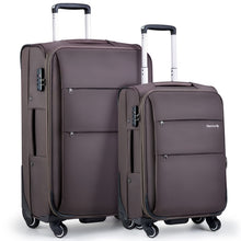 Hanke 20/28 Inch 2 Piece Luggage Sets with Spinner Wheels Expandable Luggage