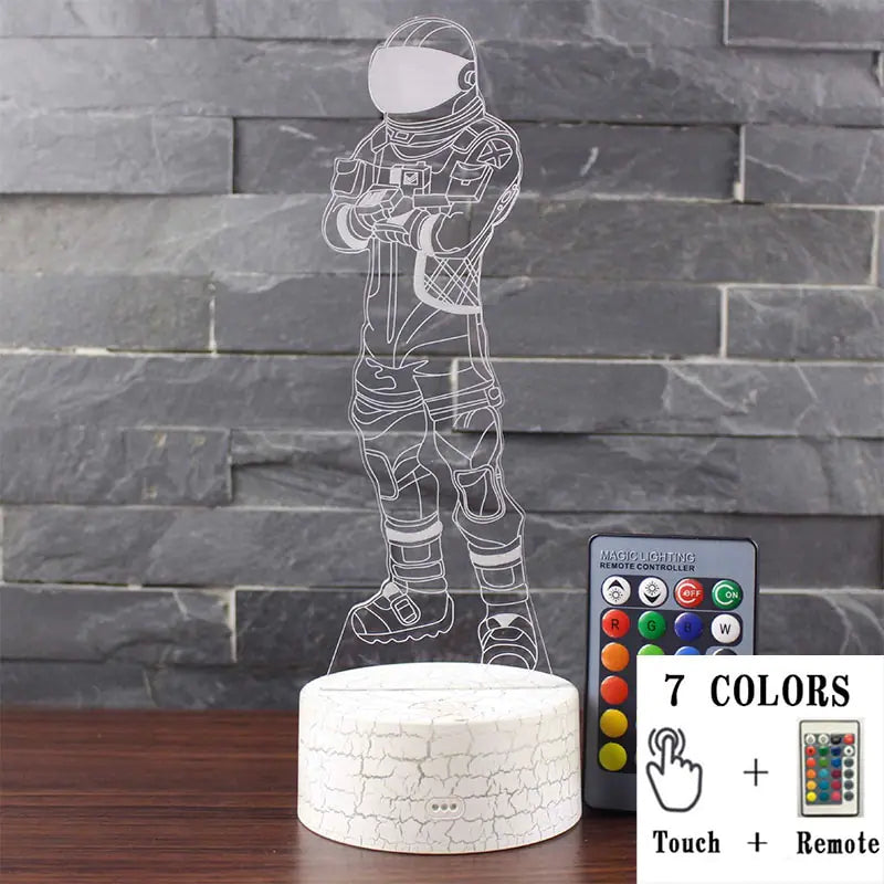 3D LED Touch Control Colorful Night Light Lamp
