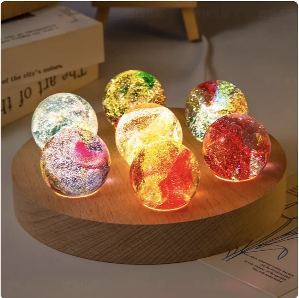 Glow-In-The-Dark Crystal Glass Ball