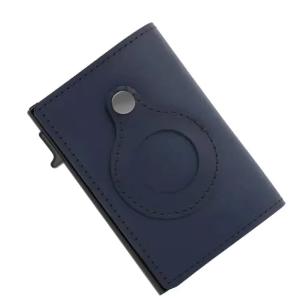 Slim RFID Wallet – Leather Anti-Theft Card Holder for AirTag