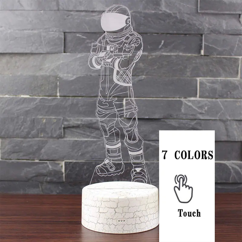3D LED Touch Control Colorful Night Light Lamp